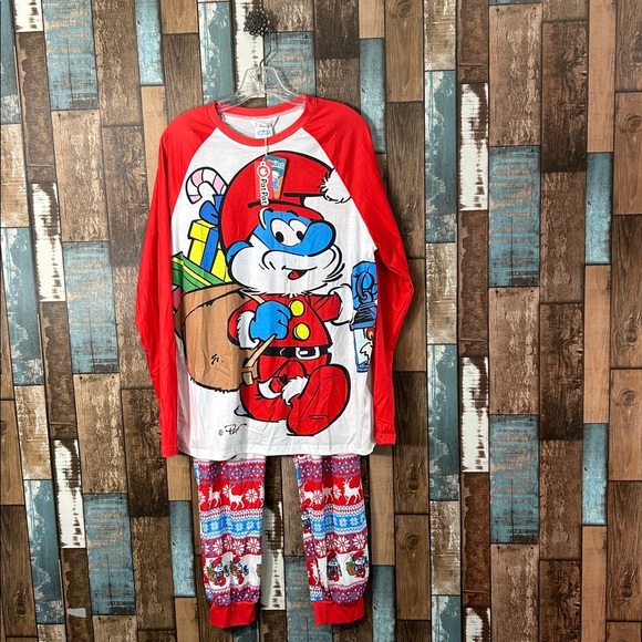 PatPat Other - PatPat Red and White Smurfs Graphic Top